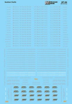 Microscale 87-34 HO, Southern Pacific, Coast Daylight, San Joaquin Daylight, Sunbeam, Passenger Cars, 1937 - 1958 - House of Trains