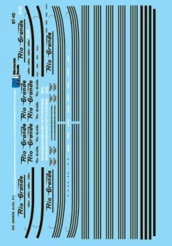 Microscale 87 - 40 HO, Rio Grande, F - Unit and PA Diesels, 1951 - 85 - House of Trains