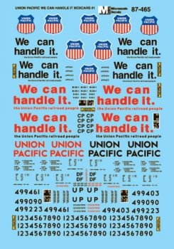 Microscale 87 - 465 HO, UP, 50' Single Plug Door Box Car, 1979+ - House of Trains