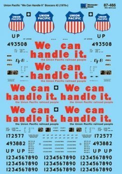 Microscale 87-466 HO, UP, 40', 50', 86' We Can Handle It Box Cars - House of Trains