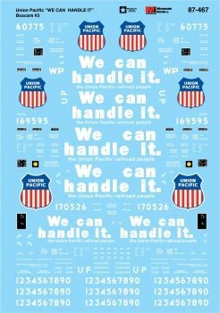 Microscale 87 - 467 HO, UP, 50' Plug and Sliding Door Box Car - House of Trains