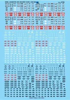 Microscale 87 - 48 HO, Data, Diesels - House of Trains