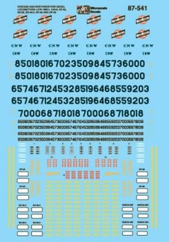 Microscale 87 - 541 HO, Chicago North Western, Diesels, 1988 - 1995 - House of Trains