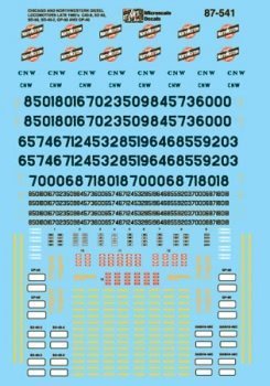Microscale 87-541 HO, Chicago North Western, Diesels, 1988-1995 - House of Trains