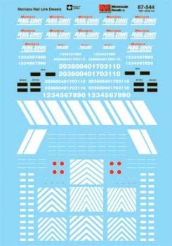 Microscale 87 - 544 HO, Montana Rail Link, Diesels, 1988+ - House of Trains
