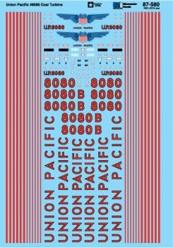 Microscale 87 - 580 HO, Union Pacific, 8080 Coal Turbine Locomotive - House of Trains