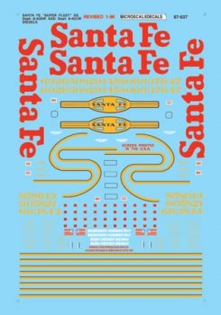 Microscale 87 - 637 HO, Santa Fe, GE Diesels, 1991 - 1996 - House of Trains