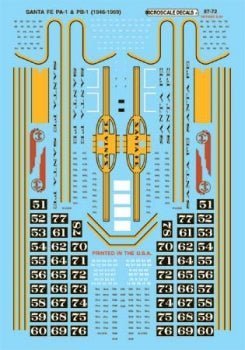 Microscale 87-72 HO, Santa Fe, Alco PA-1 / PB-1 Diesels, 1946-1969 - House of Trains