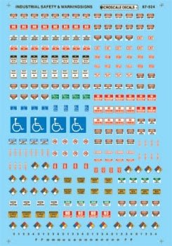 Microscale 87 - 924 HO, Industrial Safety and Warning Signs, 1985+ - House of Trains