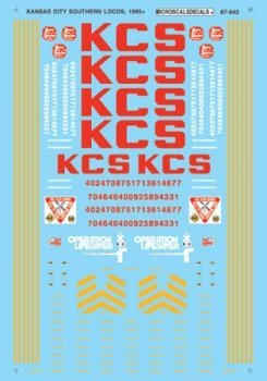 Microscale 87-942 HO, Kansas City Southern, Diesels, 1995+ - House of Trains
