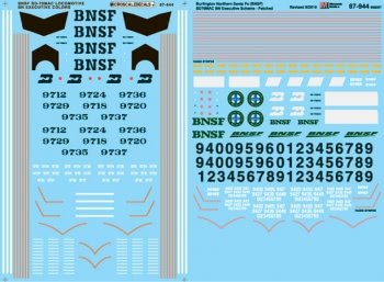 Microscale 87 - 944 HO, BNSF, SD70MAC Diesels, 1996+ - House of Trains
