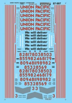 Microscale 87-997 HO, Union Pacific, SD90Mac, Diesels, 1996-2001 - House of Trains