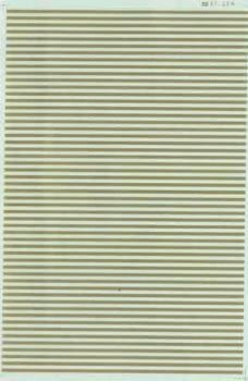 Microscale 91143 HO, Striping, 6" Wide, Gold - House of Trains