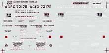 Microscale MC - 4045 HO, ACFX, 50' 13000 Gallon Tank Cars, 1989+ - House of Trains