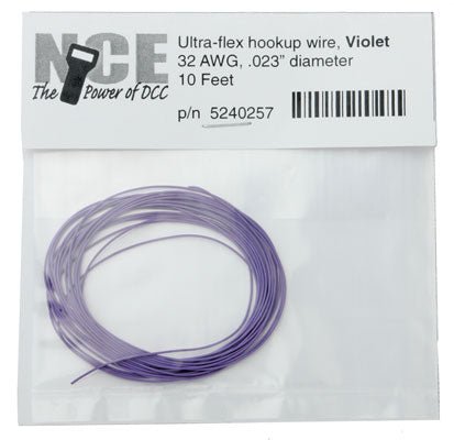 NCE 5240257 32 AWG Ultra Flex Wire, 10 Feet, Violet - House of Trains