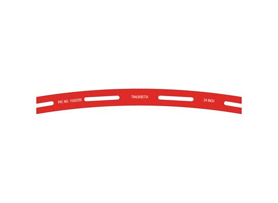 Peco OOT24, Tracksetta OO/HO Gauge, 24" Radius Curve Template, 609.6mm - House of Trains