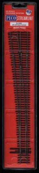 Peco SL - 8382 HO Code 83 Insulfrog 8 Left Hand Turnout - House of Trains
