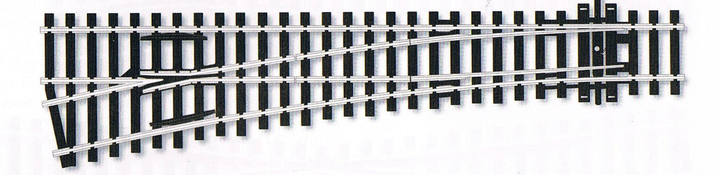 Peco SL - 96 HO Code 100 Insulfrog Medium Left Hand Turnout, 6 - House of Trains