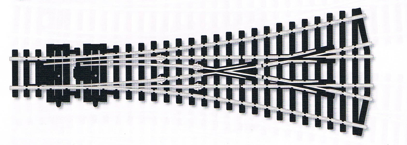 Peco SL - 99 HO Code 100 Insulfrog Medium Radius 3 Way Turnout - House of Trains