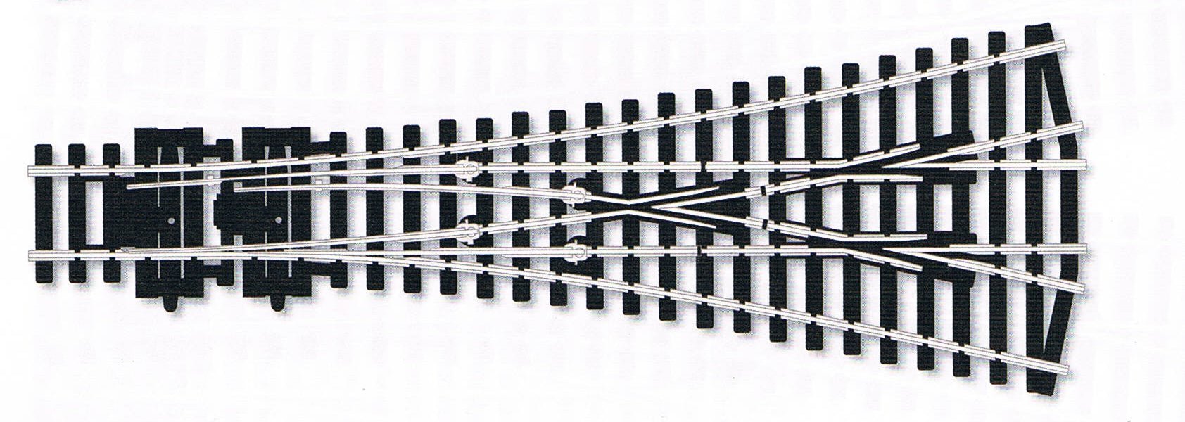 Peco SL - 99 HO Code 100 Insulfrog Medium Radius 3 Way Turnout - House of Trains