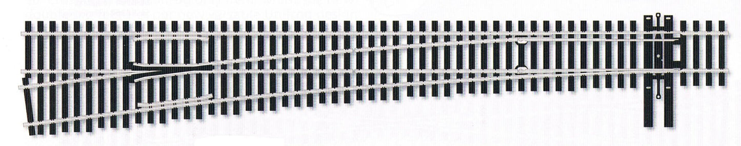 Peco SL - E8382 HO Code 83 Electrofrog 8 Left Hand Turnout - House of Trains