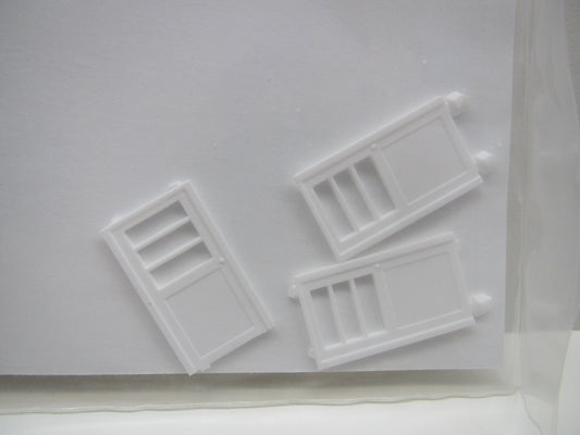 Pikestuff 541-1104 HO Personal Door with Window (3 each) - House of Trains