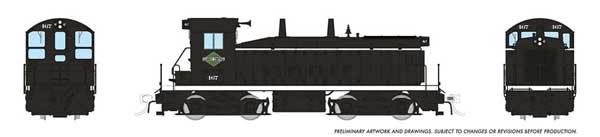 Rapido 27584 HO, EMD SW9, ESU LokSound and DCC, Illinois Central, Black and White Scheme, 1959+, IC 473
