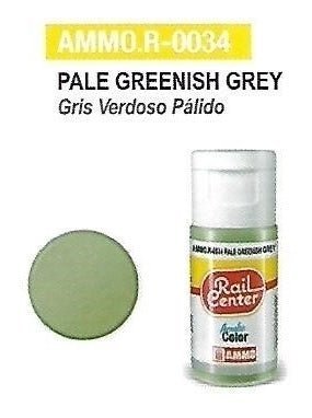 Rail Center Paint R - 0034, Pale Greenish Gray, 15ml bottle, Acrylic Paint - House of Trains