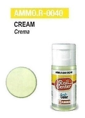 Rail Center Paint R - 0040, Cream, 15ml bottle, Acrylic Paint - House of Trains