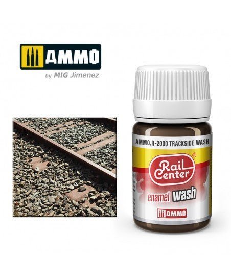 Rail Center Paint R - 2000, Trackside Wash, Rust, 35ml bottle, Enamel Paint - House of Trains