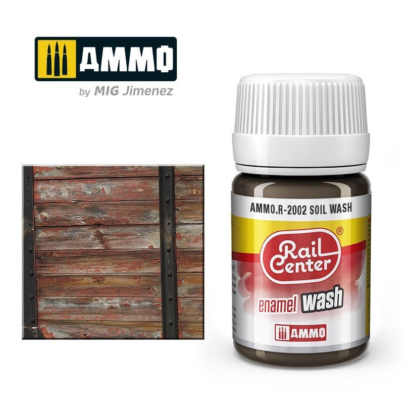 Rail Center Paint R-2002, Soil Wash, 35ml bottle, Enamel Paint - House of Trains