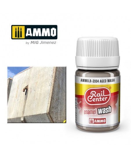 Rail Center Paint R - 2004, Aged Wash, 35ml bottle, Enamel Paint - House of Trains