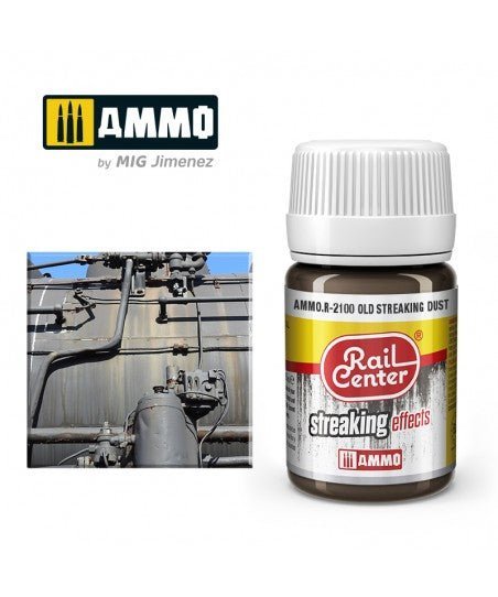 Rail Center Paint R - 2100, Streaking Effects, Old Dust, 35ml bottle, Enamel Pain - House of Trains