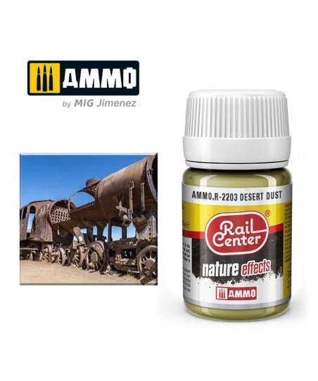 Rail Center Paint R - 2203, Nature Effects, Desert Dust, 35ml bottle, Enamel Paint - House of Trains