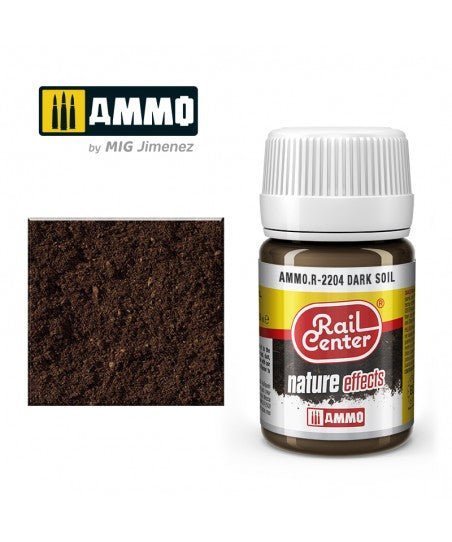 Rail Center Paint R - 2204, Nature Effects, Dark Soil, 35ml bottle, Enamel Paint - House of Trains