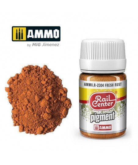 Rail Center Paint R - 2304, Pigment, Fresh Rust, 35ml bottle, Dry Pigment - House of Trains