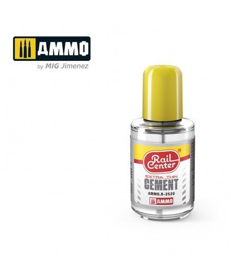 Rail Center Paint R - 2520, Extra Thin Cement, 30ml bottle, Extra - thin instant glue for plastic - House of Trains