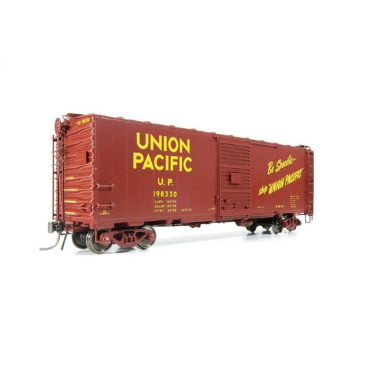 Rapido 154007A HO, B - 50 - 39 ACR Box Car, 1956 Repaint, Union Pacific, UP, 198723 - House of Trains