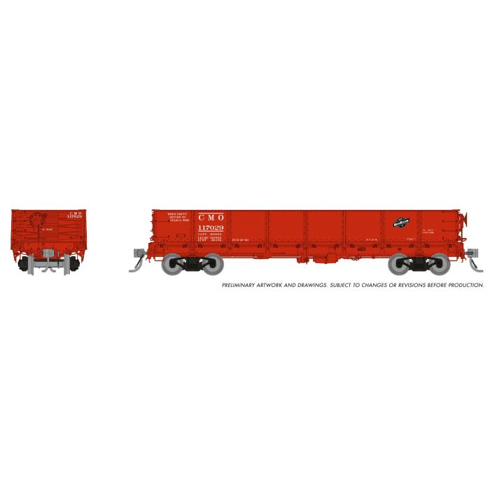 Rapido 163012 HO, Drop-Bottom Gondola, 6-Pack, CNW, CMO - House of Trains