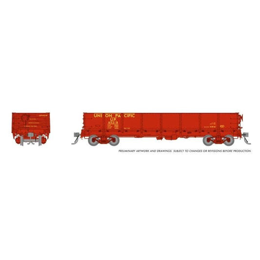 Rapido 163017 HO,Drop-Bottom Gondola, 6-Pack, Union Pacific - House of Trains