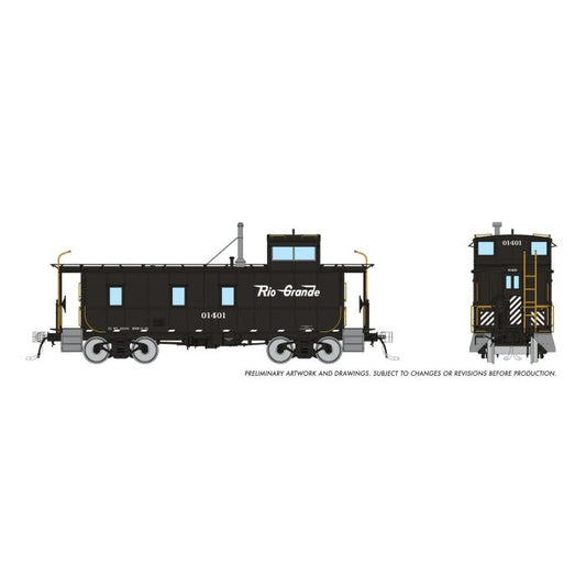Rapido 225010 HO, DRGW Steel Riveted Caboose, Rio Grande, 01429 - House of Trains