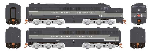 Rapido 23526 HO, PA - 1, PB - 1, ESU LokSound, New York Central, NYC, 4201, 4301 - House of Trains