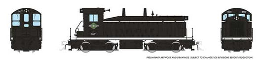 Rapido 27584 HO, EMD SW9, ESU LokSound and DCC, Illinois Central, Black and White Scheme, 1959+, IC 473 - House of Trains