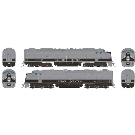 Rapido 28817 HO, EMD E9A-E9A Set, with HEP, LokSound, Illinois Central - House of Trains