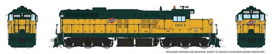 Rapido 50621 HO, SD9, ESU LokSound, Chicago North Western, 1971+, CNW 6614 - House of Trains