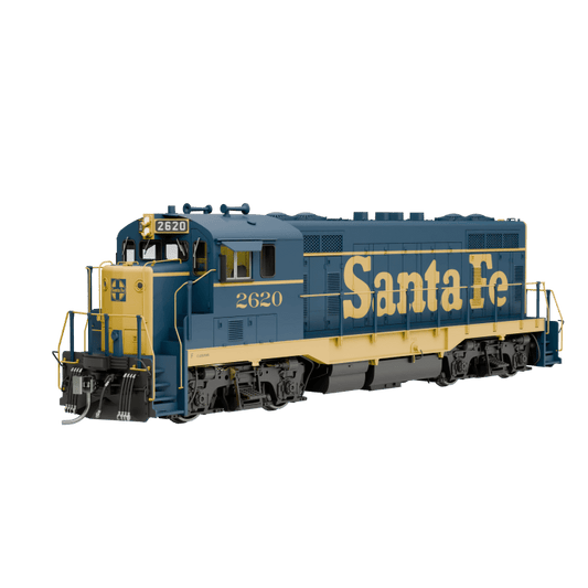 Rapido 70113 HO, CF7, DCC READY, Cleburne Shops, Round Cab, Santa Fe, Pinstripe Scheme, 1972+, ATSF 2617 - House of Trains