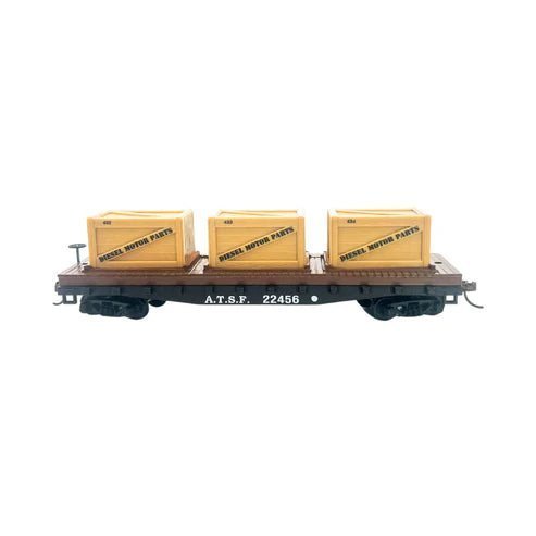 Rock Island Hobby 32213 HO, 40' Flat Car, Load, ATSF, 22456 - House of Trains