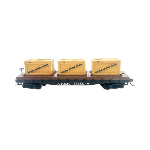 Rock Island Hobby 32213 HO, 40' Flat Car, Load, ATSF, 22456 - House of Trains