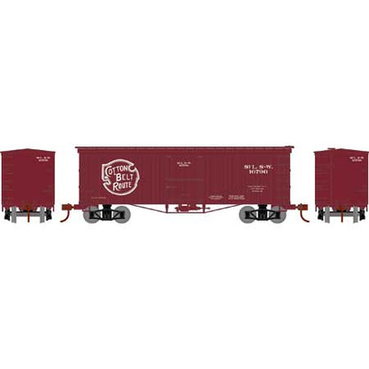 Roundhouse 1151 HO, 36' Old Time Wood Box Car, Cotton Belt, SSW, StLSW, 16796 - House of Trains