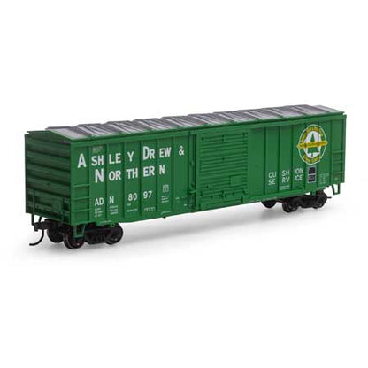 Roundhouse 1258 HO, 50' ACF Box Car, Ashley Drew and Northern, ADN, 8097 - House of Trains